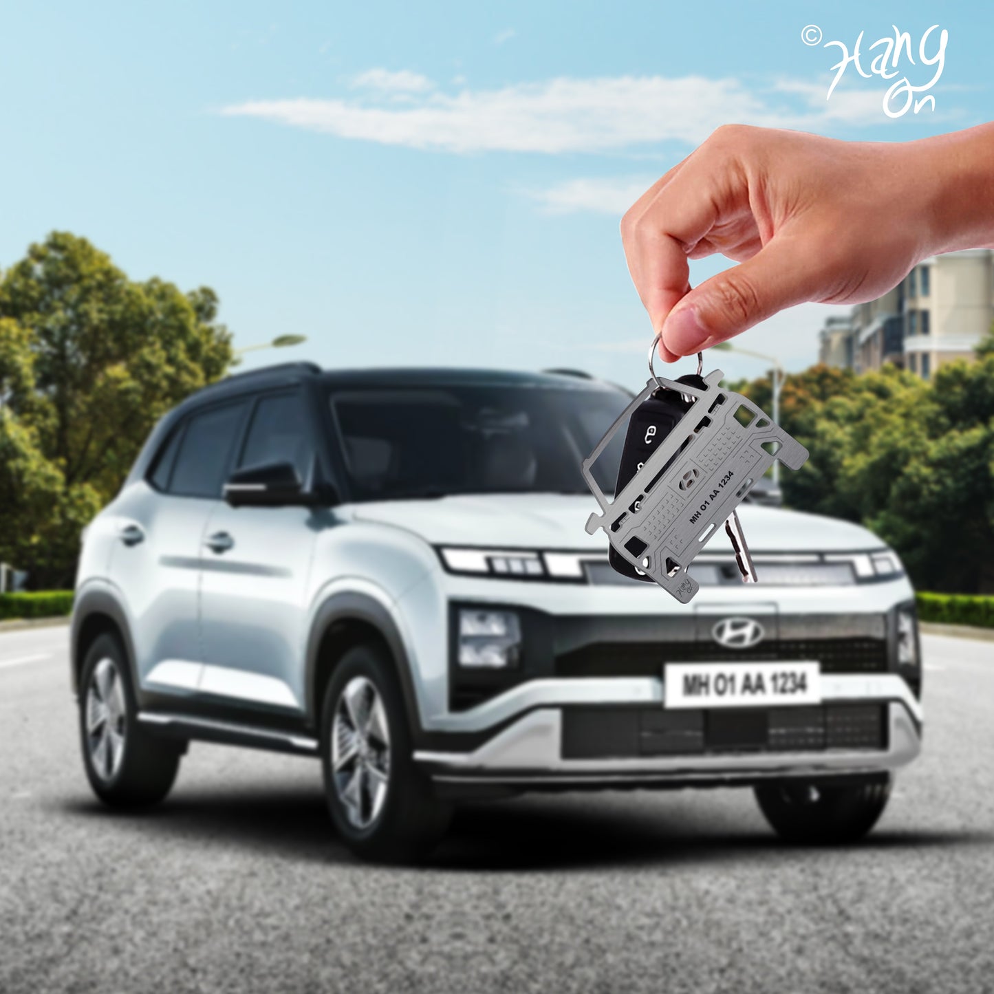 Keychain For Hyundai Creta Electric