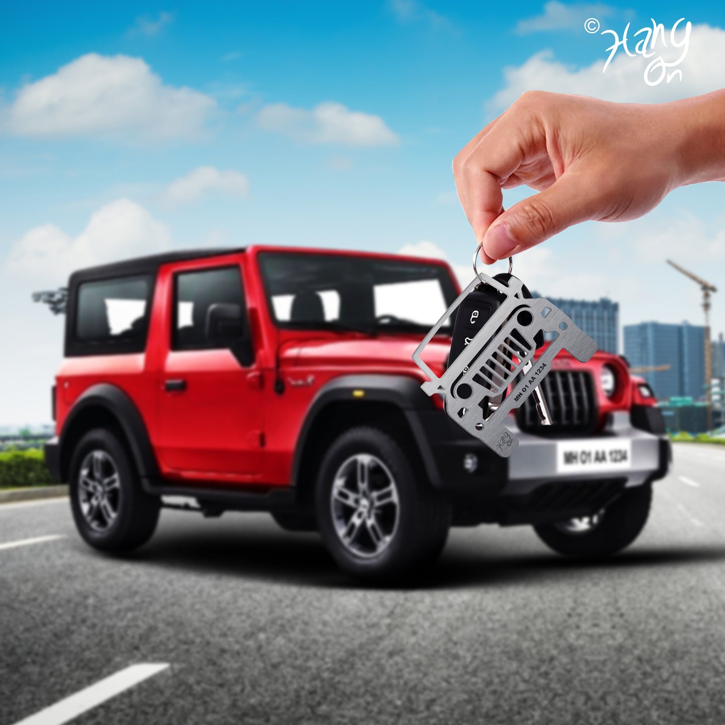 Keychain For Mahindra Thar