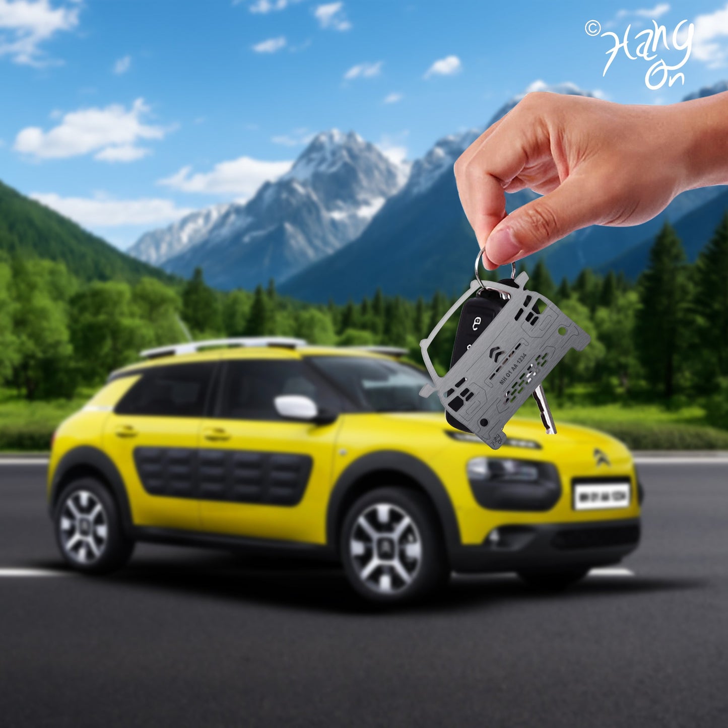 Keychain For Citroen C4 Cactus