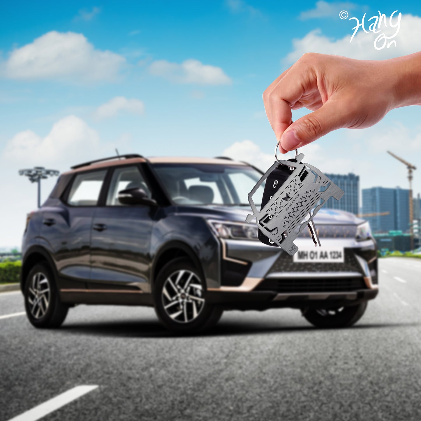 Keychain For Mahindra Xuv 400