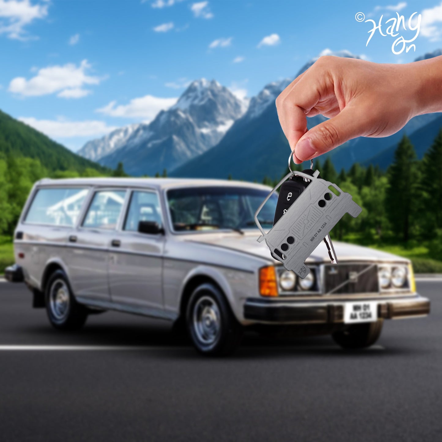 Keychain For Volvo 245 Brickwagon